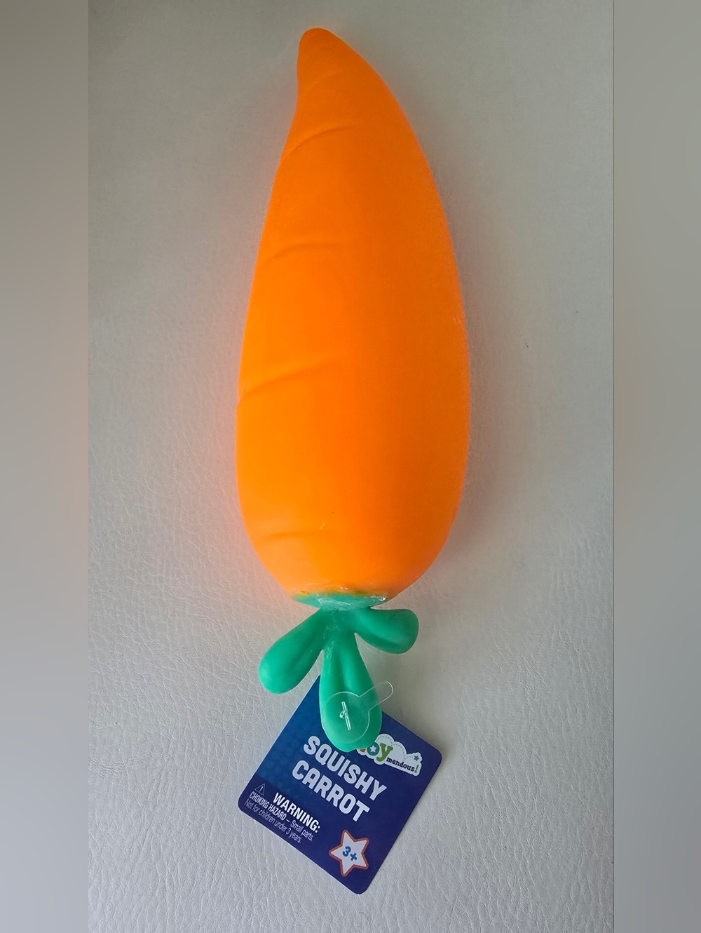 Squishy Carrot Stress Relief Toy Soft Squeeze Stretch Sensory Kids Gift NEW